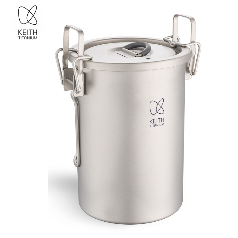 Camping Hiking Cooking - KEITH Pure Titanium Rijstkoker, 900ml Ultralichte