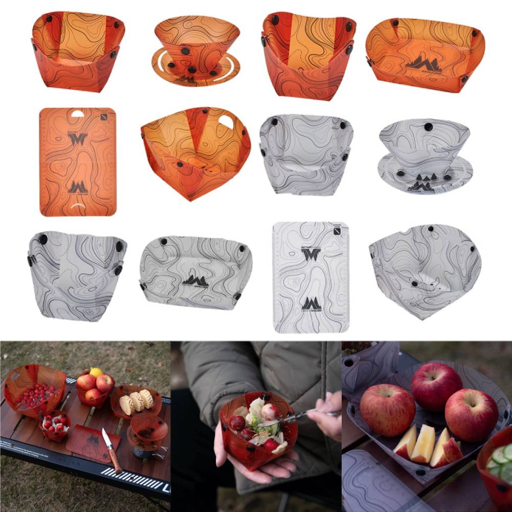 Camping Cooking Cup - Outdoor Lichtgewicht Opvouwbaar Servies Draagbare Kom