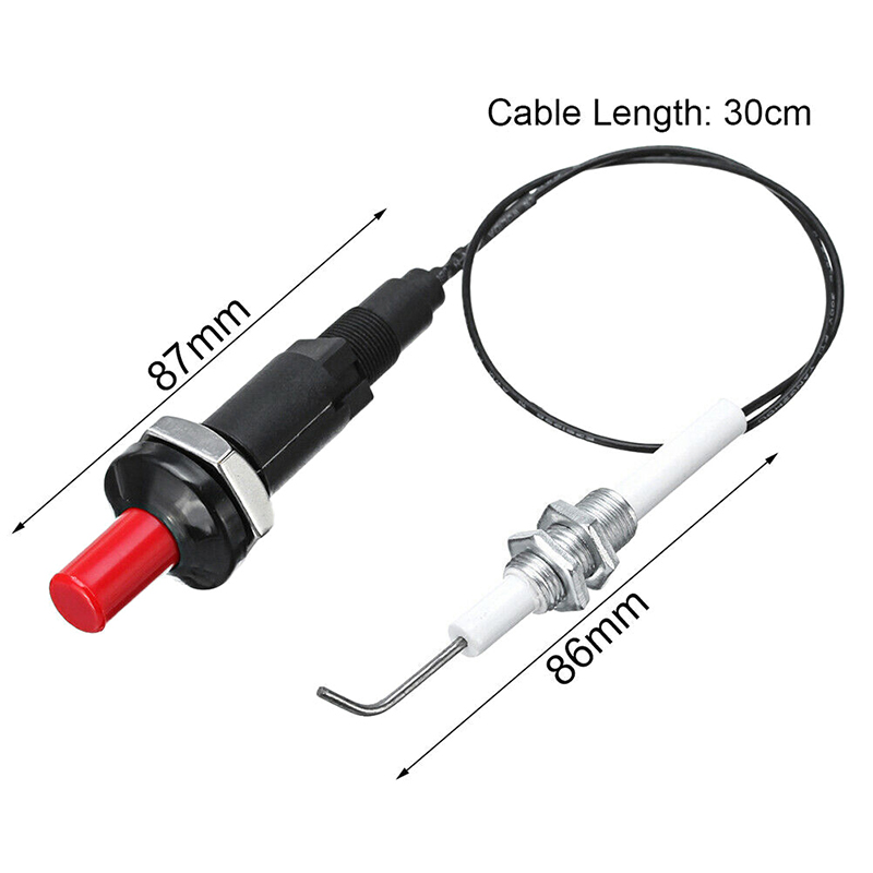 Camping Cooking Device - Drukknop Piezo-ontsteker met kabel Vonkontstekingsset Oven