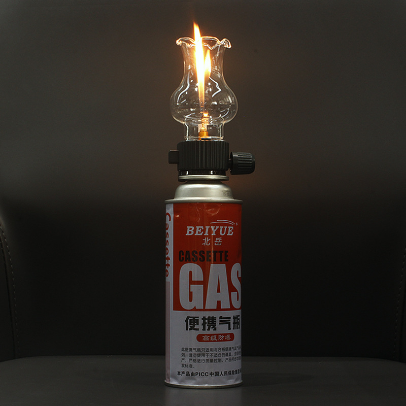 Camping Cooking Equipment Gas - Kaartkachel Gasfleskop Aansteker Creatieve gaslampkop Outdoor