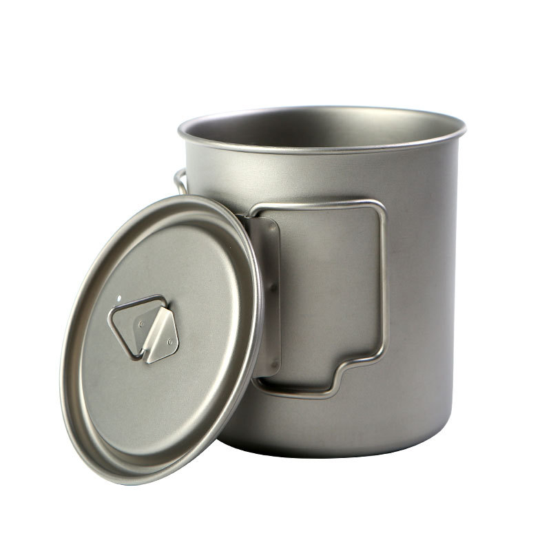 Camping Cooking Cup - Camping Titanium Cups 450 ml 550