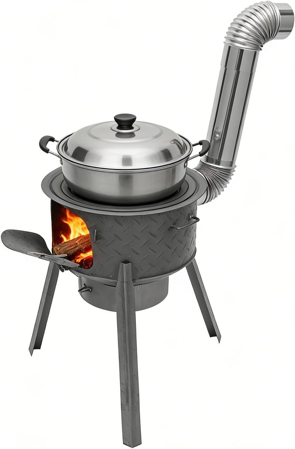 Camping Hiking Cooking - Draagbare houtgestookte raketkachel voor kamperen en