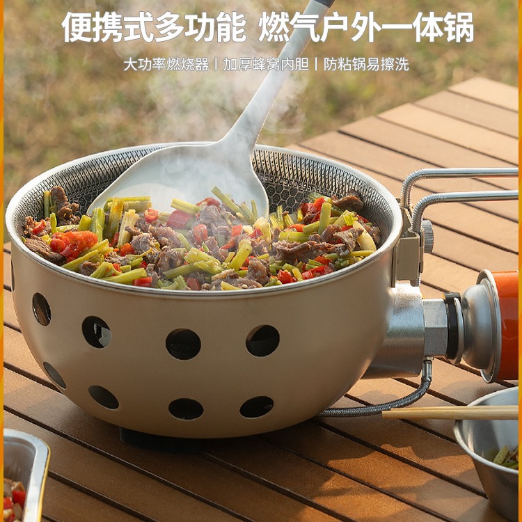 Camping Cooking Rice - Buitenkooktoestel voor rijst, roerbakken, kamperen, picknicken,