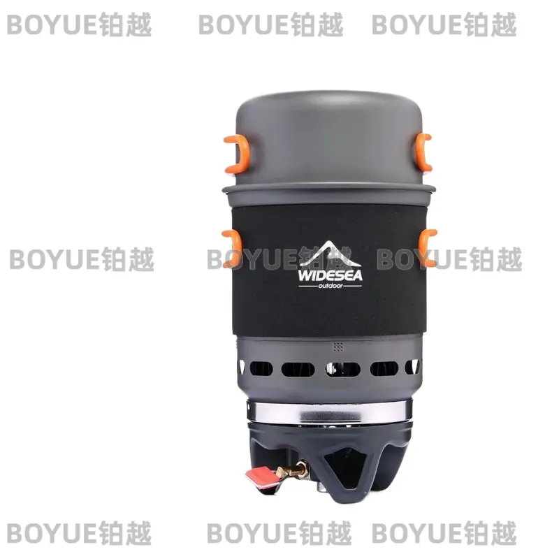 Camping Cooking Cup - Widesea Camping Kooksysteem met Warmtewisselaar Buiten