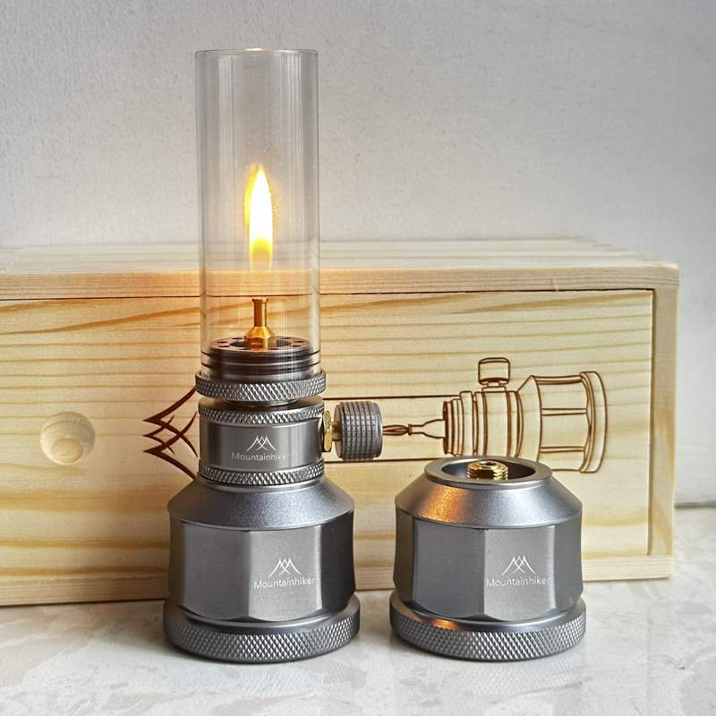 Camping Cooking Equipment Gas - Campinggaslamp Draagbare kleine hangende glazen gaslantaarn