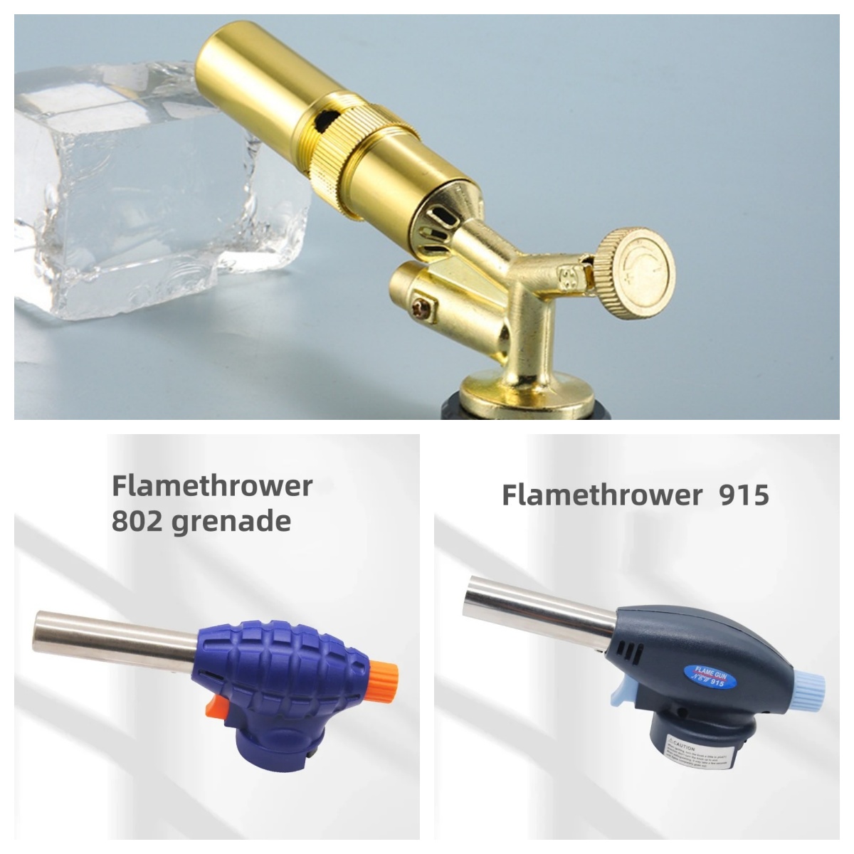 Camping Cooking Torch - Draagbare lasgasfakkel Vlam Butaanbrander Outdoor Camping