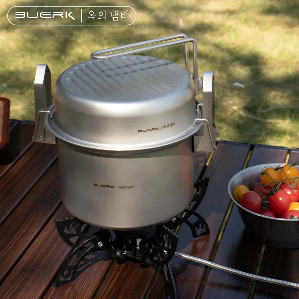 Camping Cooking Rice - Outdoor Camping Multifunctionele stoom- en frituurpan,