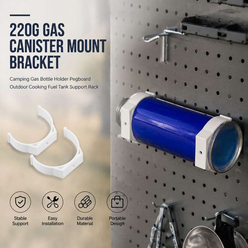 Camping Cooking Canister - 220g Gasfleshouder Camping Gasfleshouder Pegboard Buiten