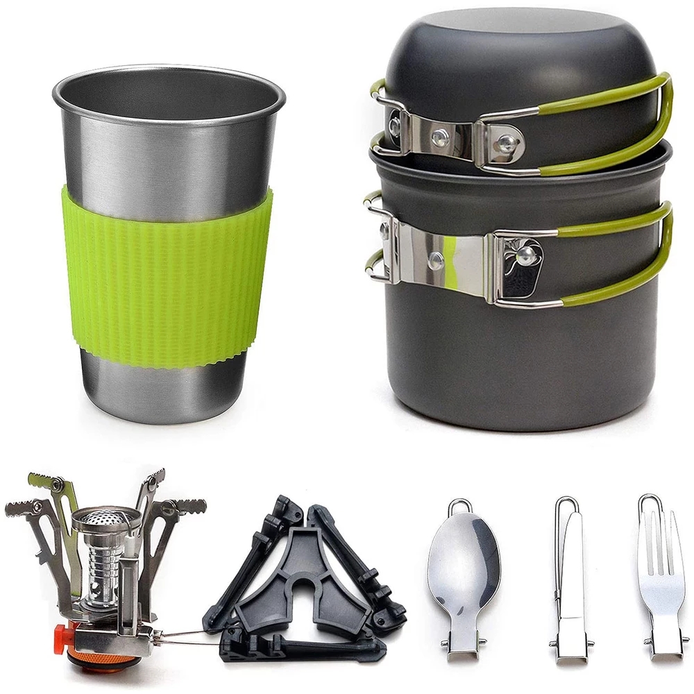 Camping Cooking Rice - Campingpannenset met fornuis Outdoor kookset Outdoor