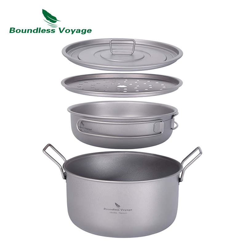 Camping Cooking Rice - Grenzeloze Reis Camping Kookpot Multifunctionele Titanium