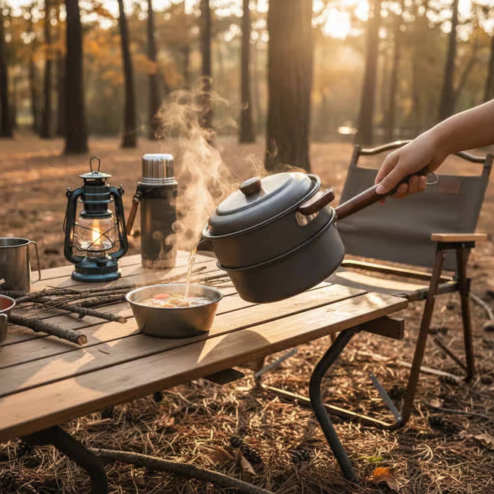 Nesting Camping Cooking Set - 3 L 3L Outdoor kookpot Lichtgewicht