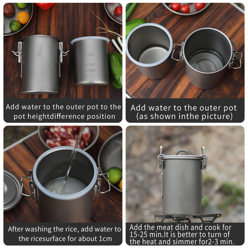 KEITH Pure Titanium Rijstkoker - Camping Hiking Cooking recensie en prijs