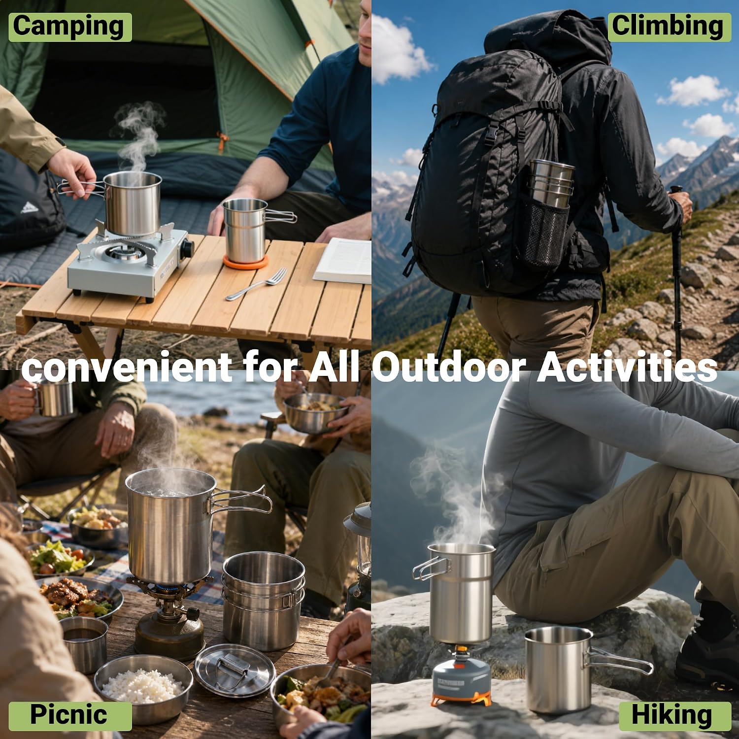 Opvouwbare campingbekers, camp - Camping Cooking Cup recensie en prijs