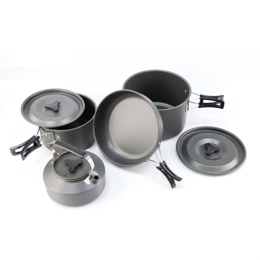 Lichtgewicht aluminiumlegering - Nesting Camping Cooking Set recensie en prijs