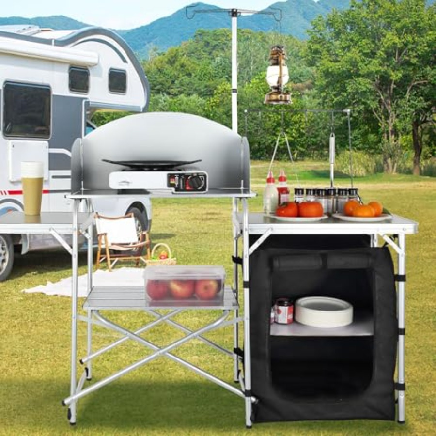 Campingkeukentafel, opvouwbare - Camping Cooking Cupboard recensie en prijs