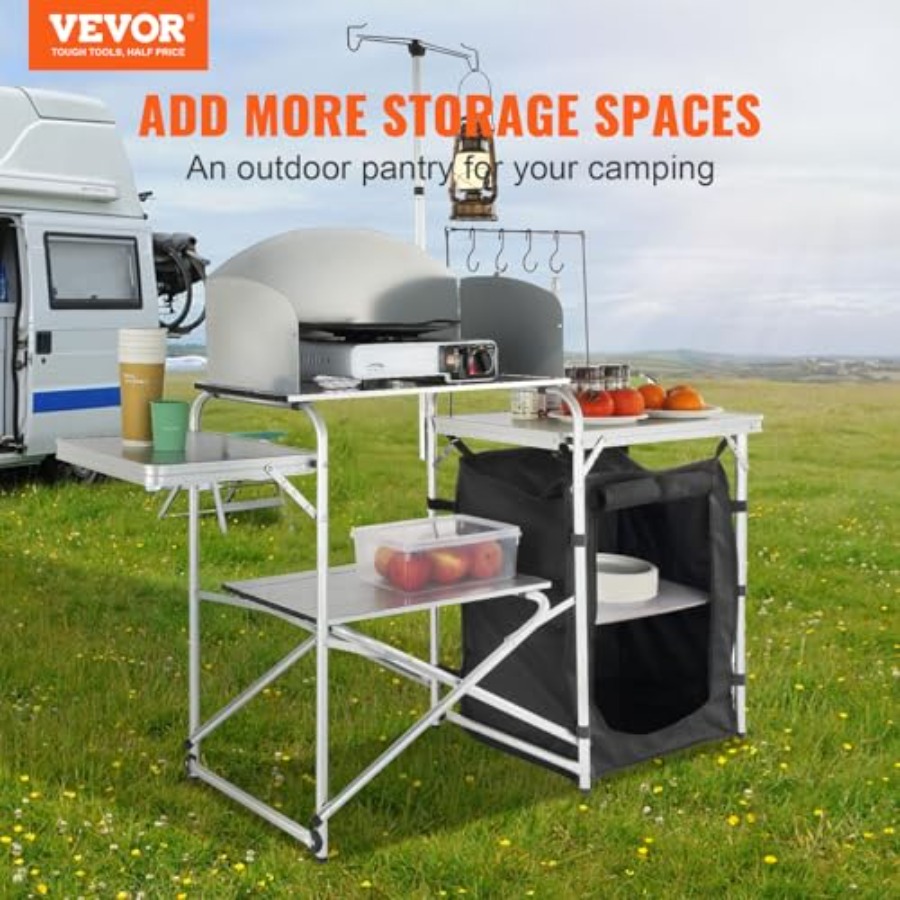 Campingkeukentafel, opvouwbare - Camping Cooking Cupboard recensie en prijs