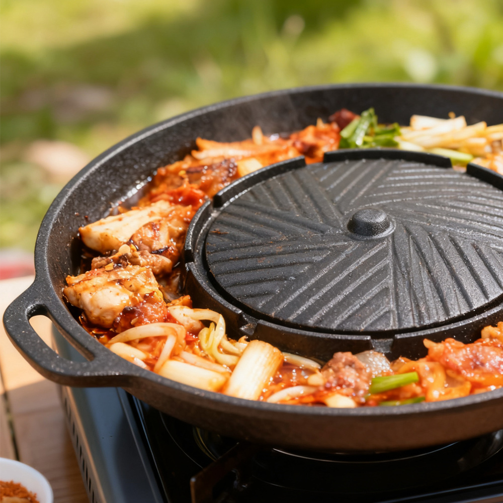 KOSUN Koreaanse BBQ-grillpan 2 - Camping Cooking And Eating recensie en prijs