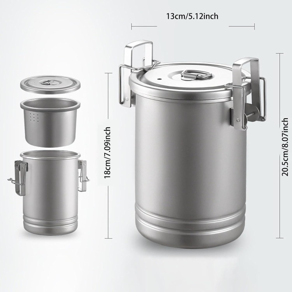 Camping Kookset met deksel 304 - Nesting Camping Cooking Set recensie en prijs