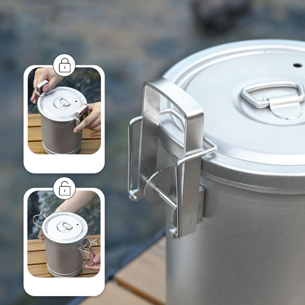 Camping Kookset met deksel 304 - Nesting Camping Cooking Set recensie en prijs