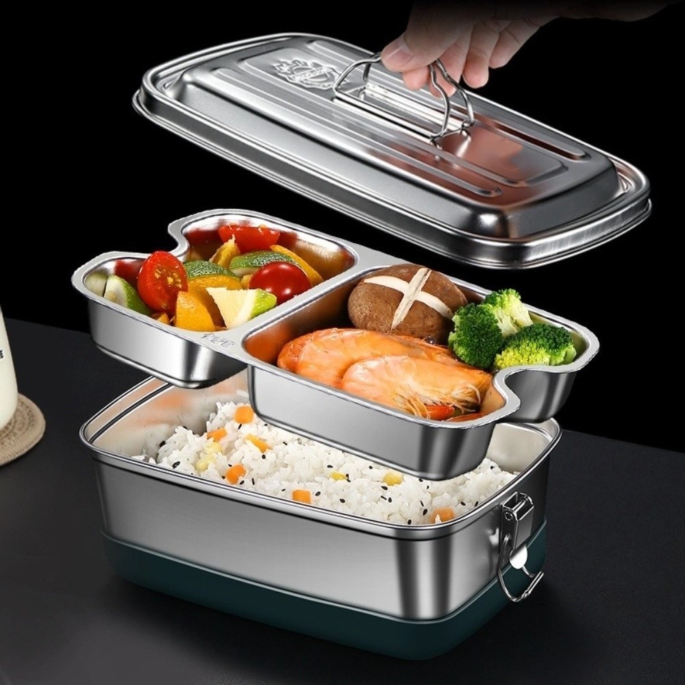 Dubbellaagse roestvrijstalen l - Camping Cooking Device recensie en prijs