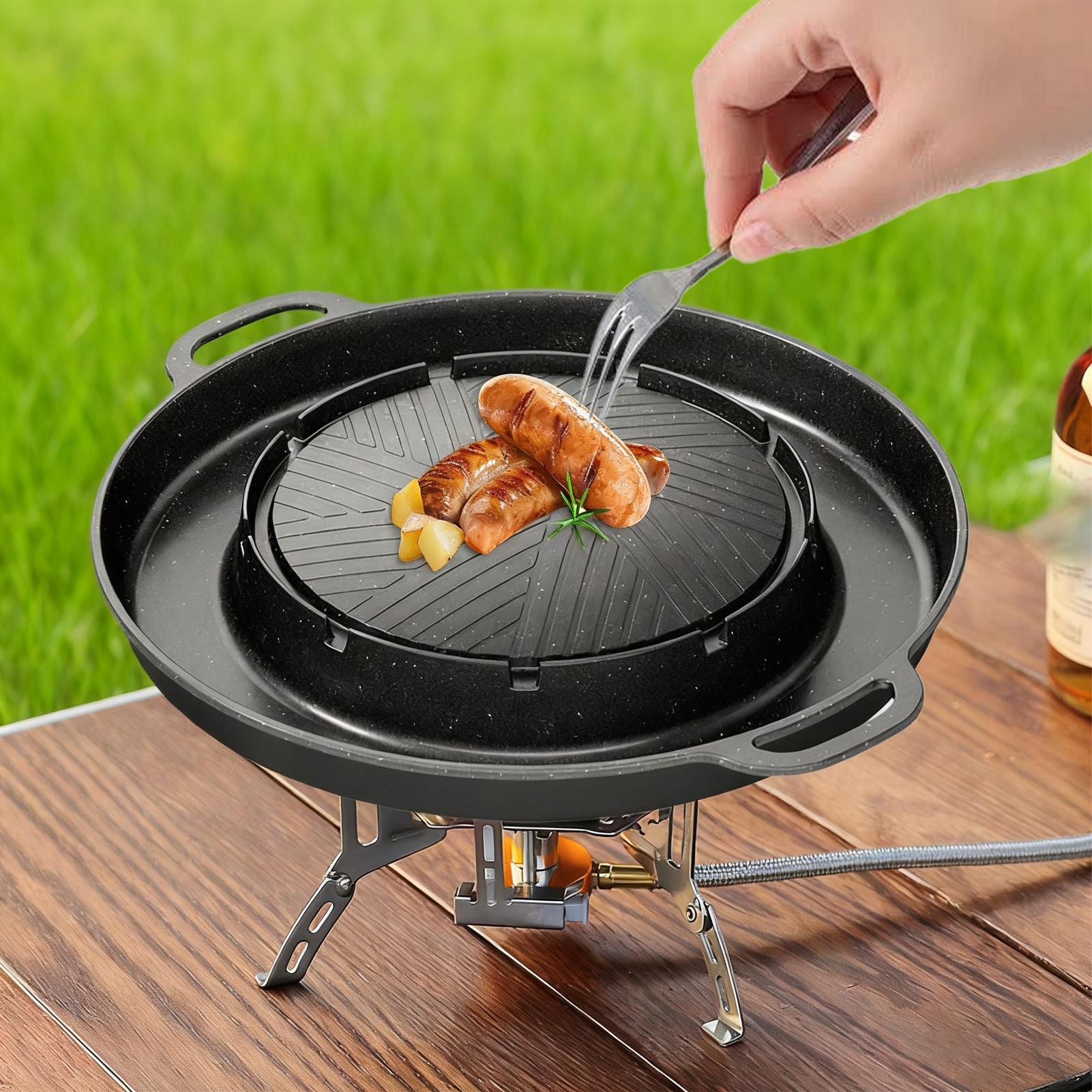 2-in-1 grill en hete pan voor  - Camping Cooking Cupboard recensie en prijs