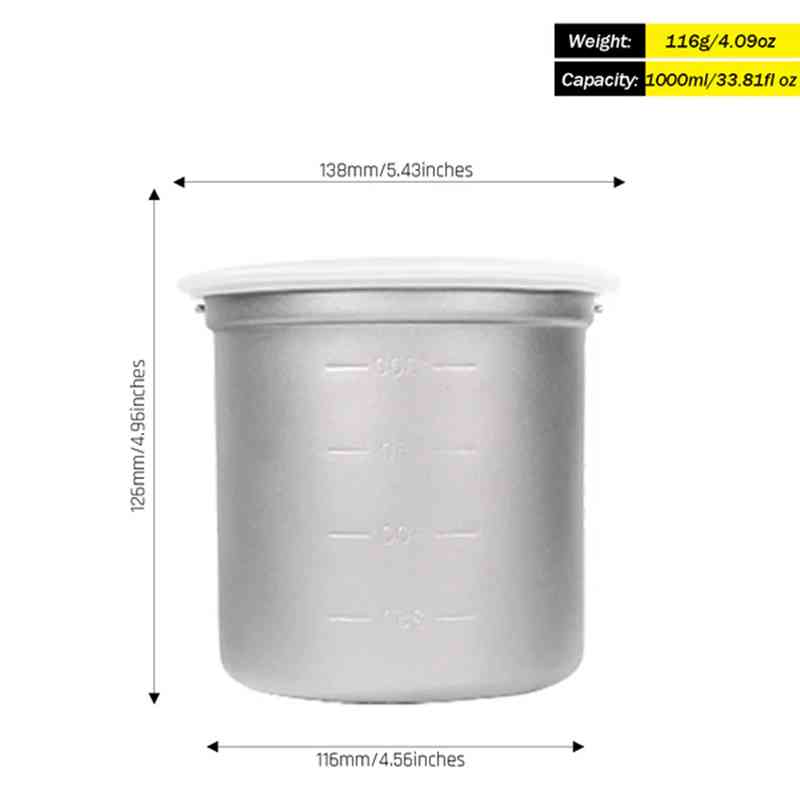 Silverant Camping Titanium Pot - Camping Cooking Rice recensie en prijs