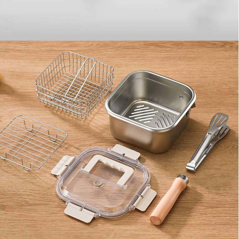 Draagbare roestvrijstalen koek - Camping Cooking Rice recensie en prijs