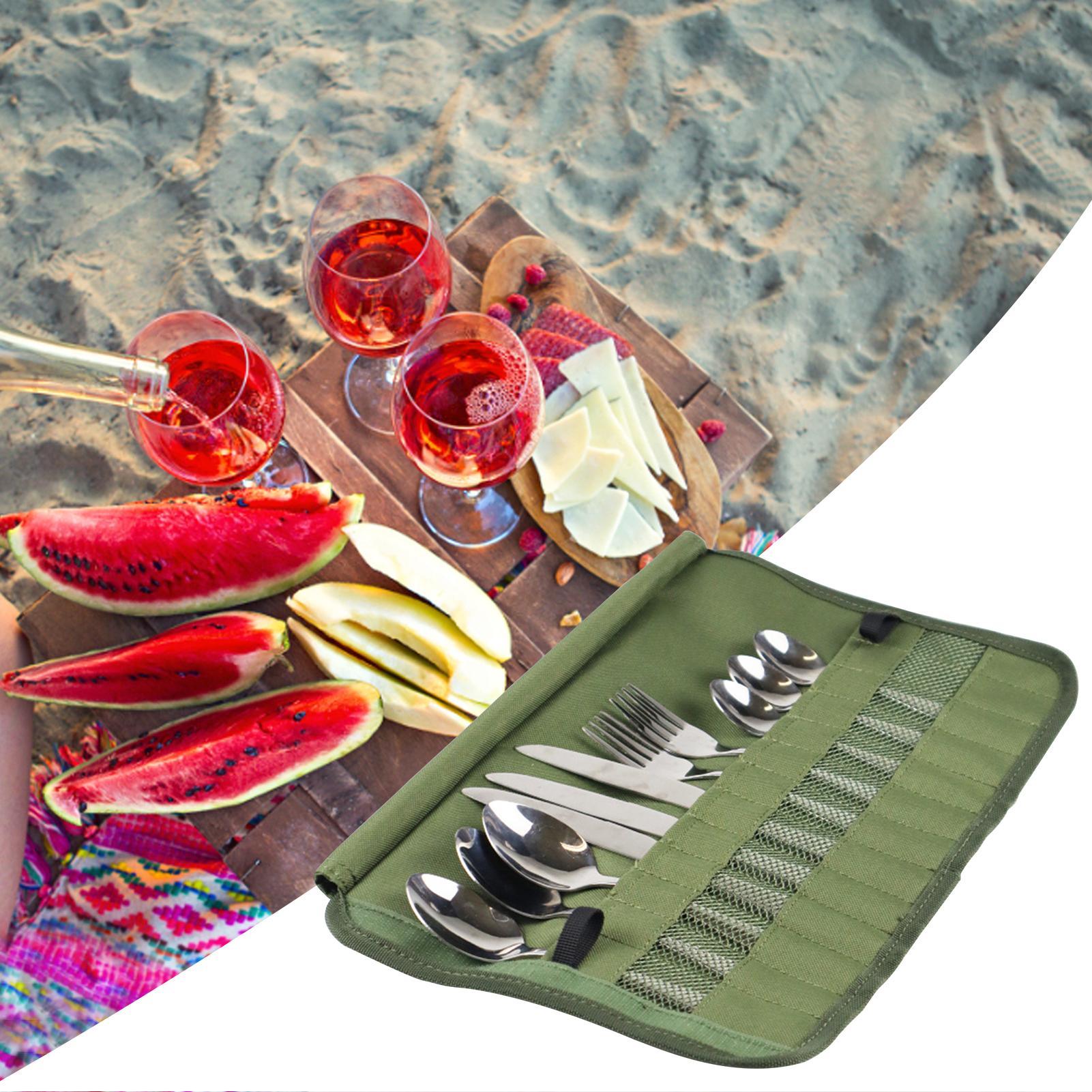 Keuken Opbergtas Camping Beste - Camping Cooking Utensil Roll recensie en prijs