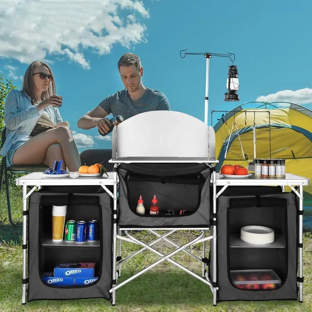 Een campingkeukentafel, opvouw - Camping Cooking Cupboard recensie en prijs