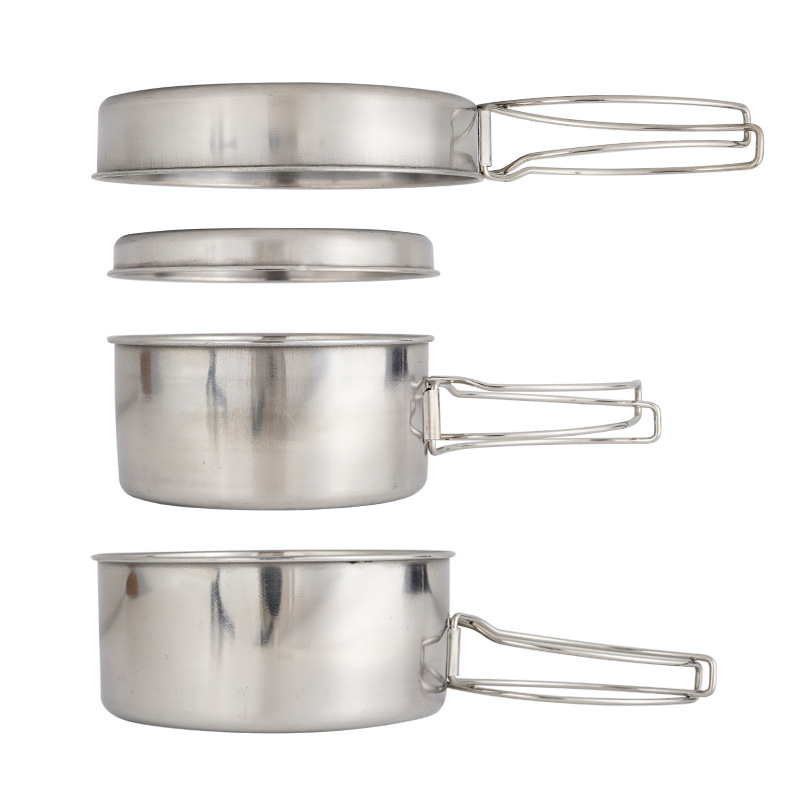 CLS 4-delige roestvrijstalen c - Nesting Camping Cooking Set recensie en prijs