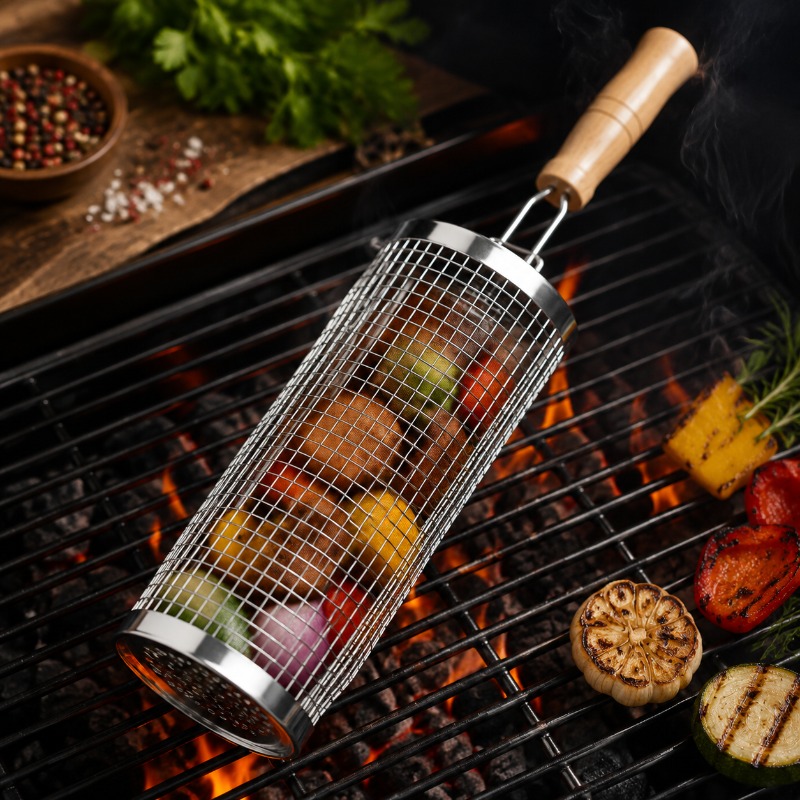 Ronde barbecue grillmandset va - Camping Cooking Device recensie en prijs
