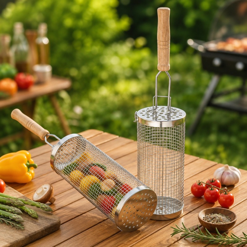 Ronde barbecue grillmandset va - Camping Cooking Device recensie en prijs