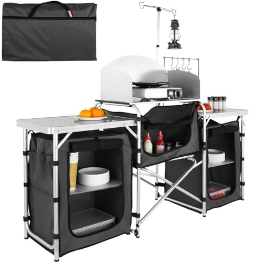Campingkeukentafel, opvouwbare - Camping Cooking Cupboard recensie en prijs