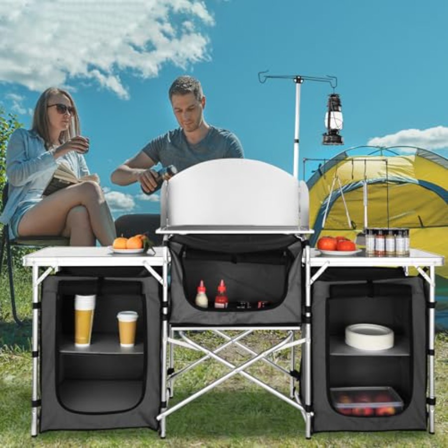 Campingkeukentafel, opvouwbare - Camping Cooking Cupboard recensie en prijs