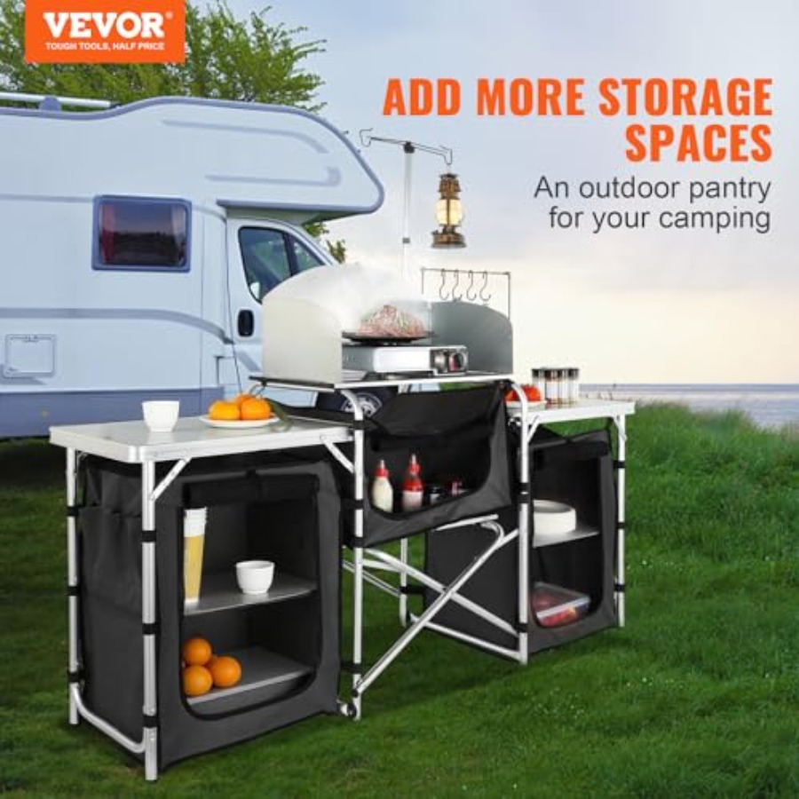 Campingkeukentafel, opvouwbare - Camping Cooking Cupboard recensie en prijs