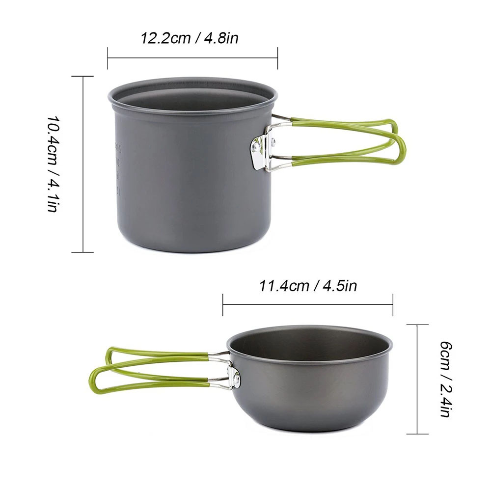 Campingpannenset met fornuis O - Camping Cooking Rice recensie en prijs