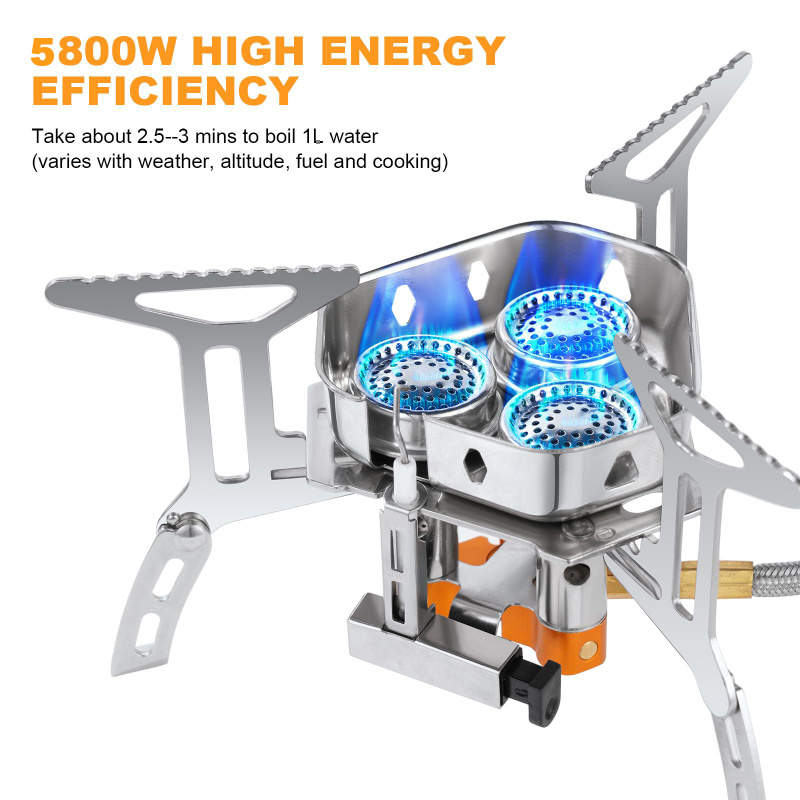5800W krachtige campinggasforn - Camping Cooking Butane recensie en prijs