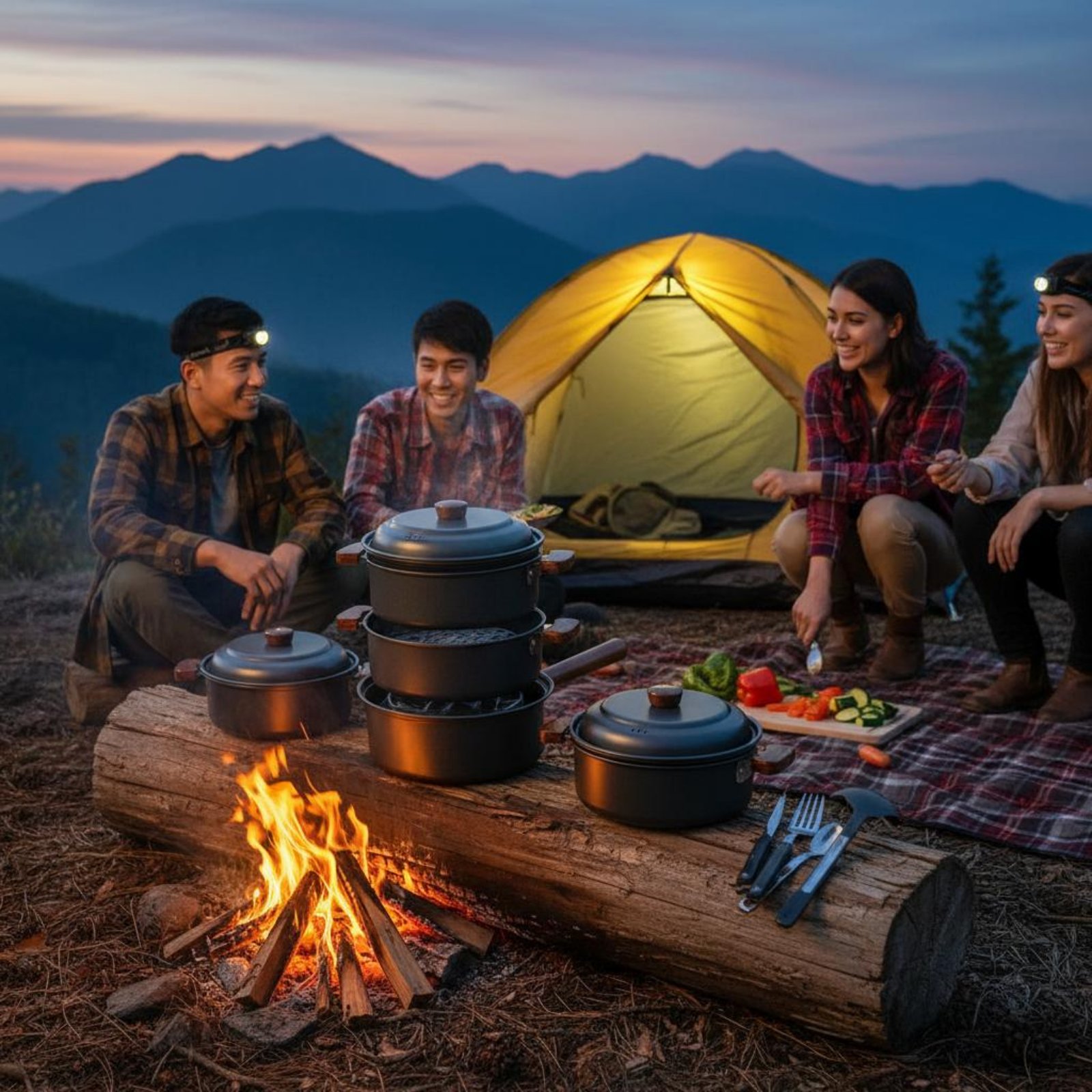 3 L 3L Outdoor kookpot Lichtge - Nesting Camping Cooking Set recensie en prijs